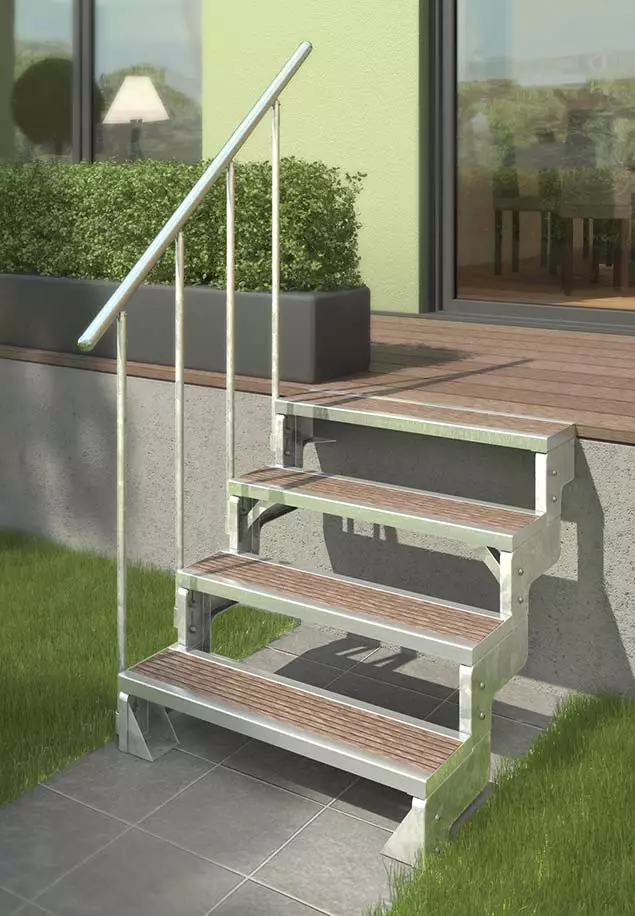 Treppe für Außen DOLLE Gardentop mit 4 Einlegestufen