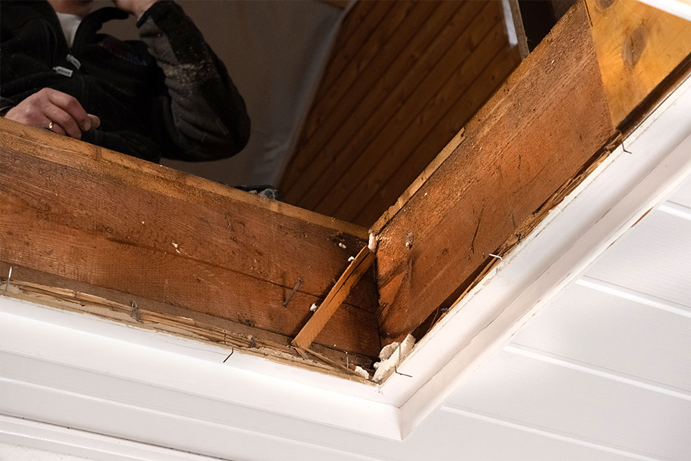 Fotoroman: Sanierung einer Bodentreppe