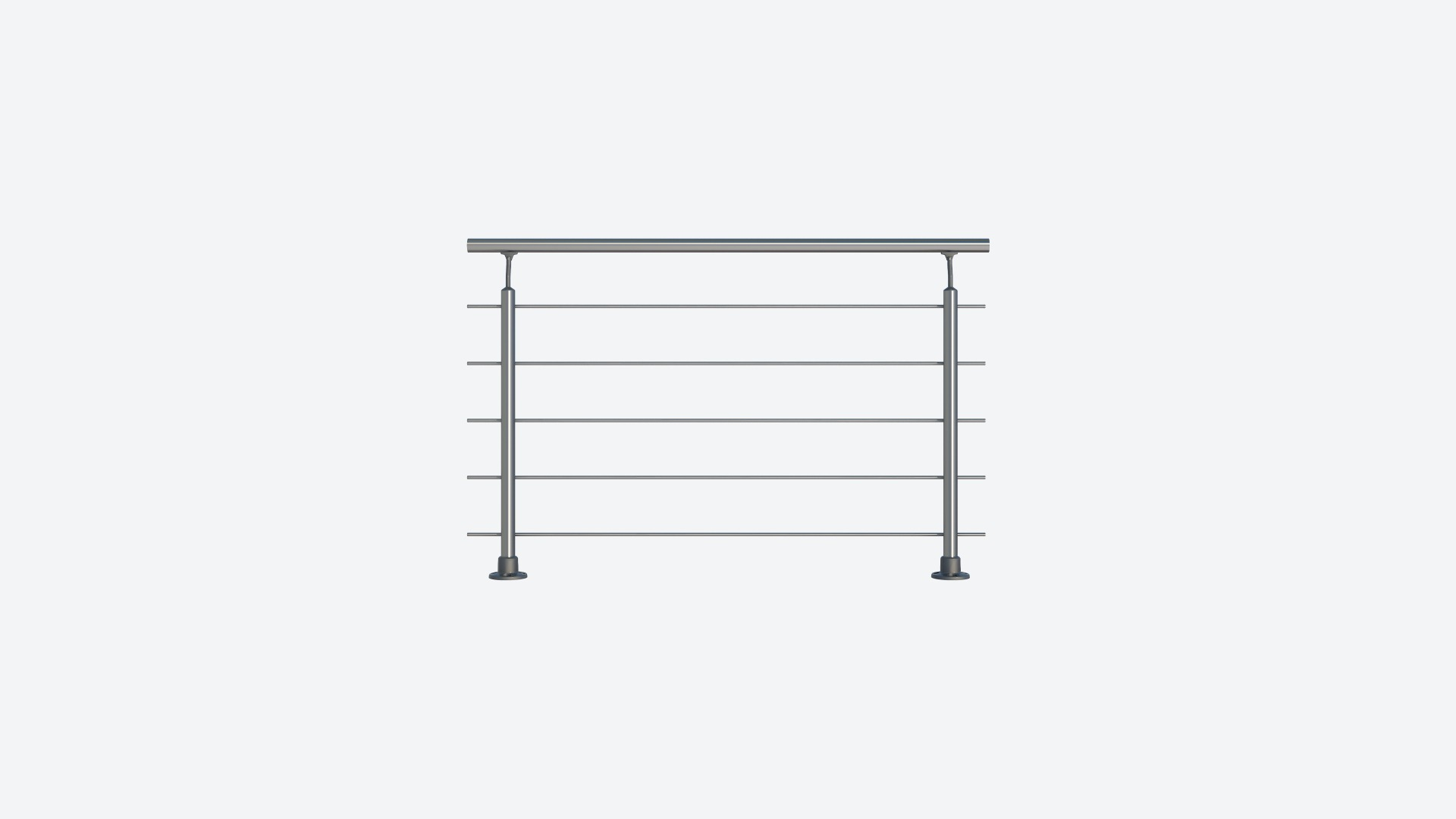Balustrade CLEAN Kit 150 cm Aluminium