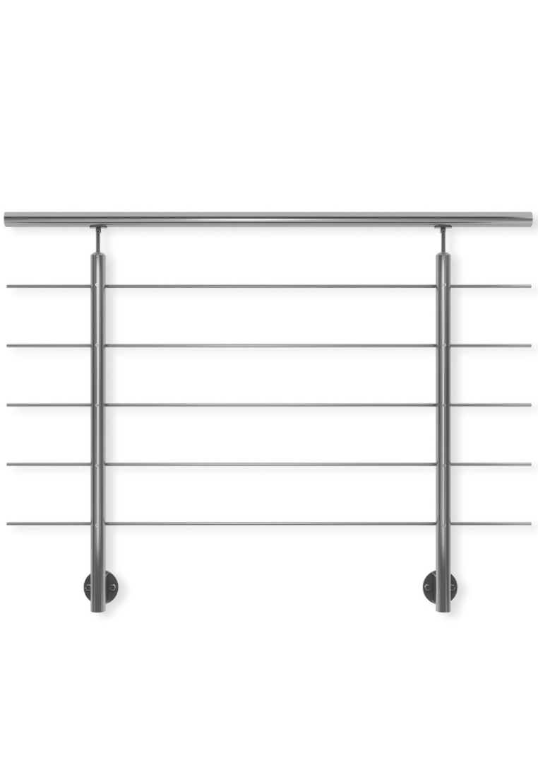 Geländerset PS 500, PS 501 Edelstahl Grey metallic