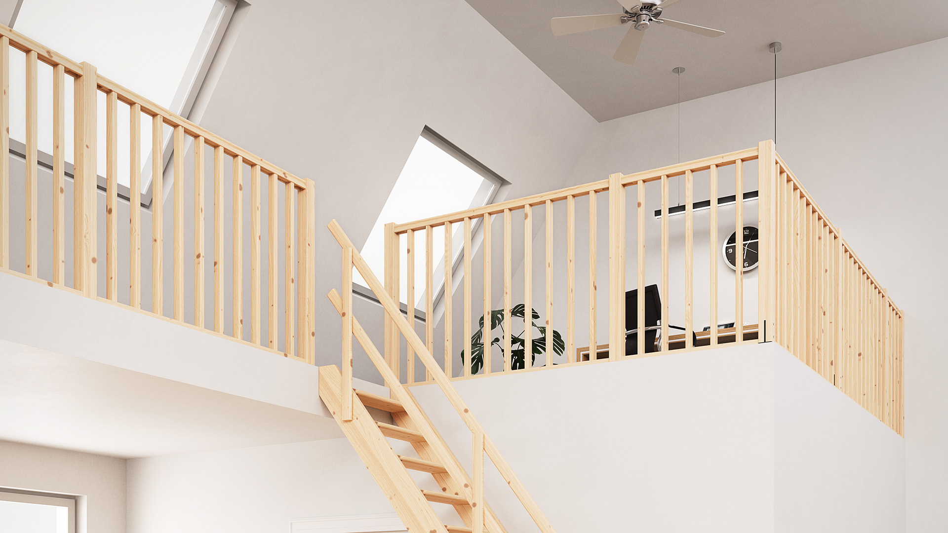 Wooden Handrail Banister MADEIRA – 1.5 m 