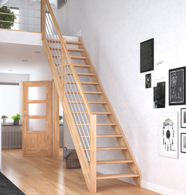Raumspartreppe Paris in Buche Black