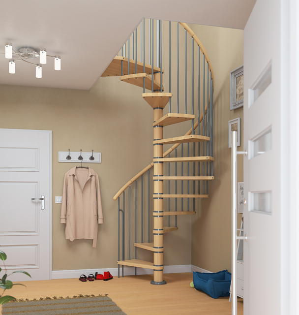 Spindeltreppe WINNIPEG Black