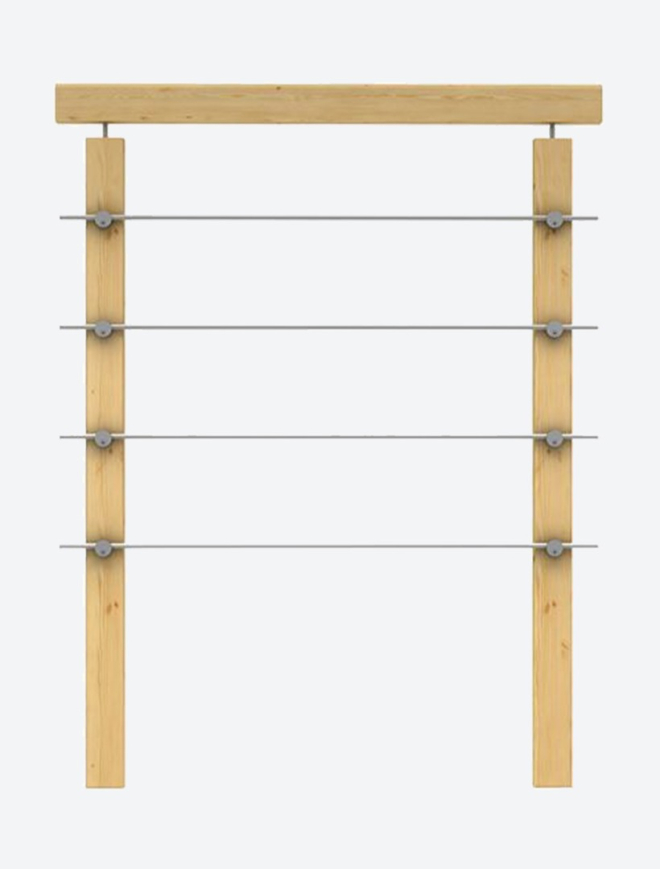 Landing banister LYON pine 