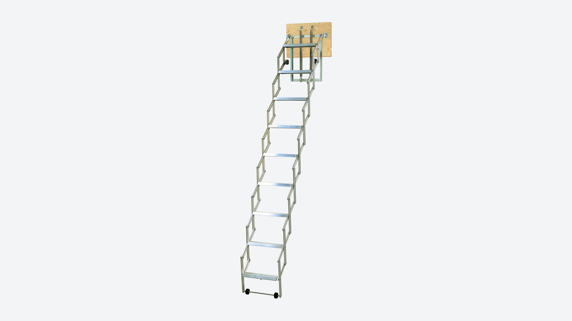 Bodentreppe alu-fix mit Stirnbrett 