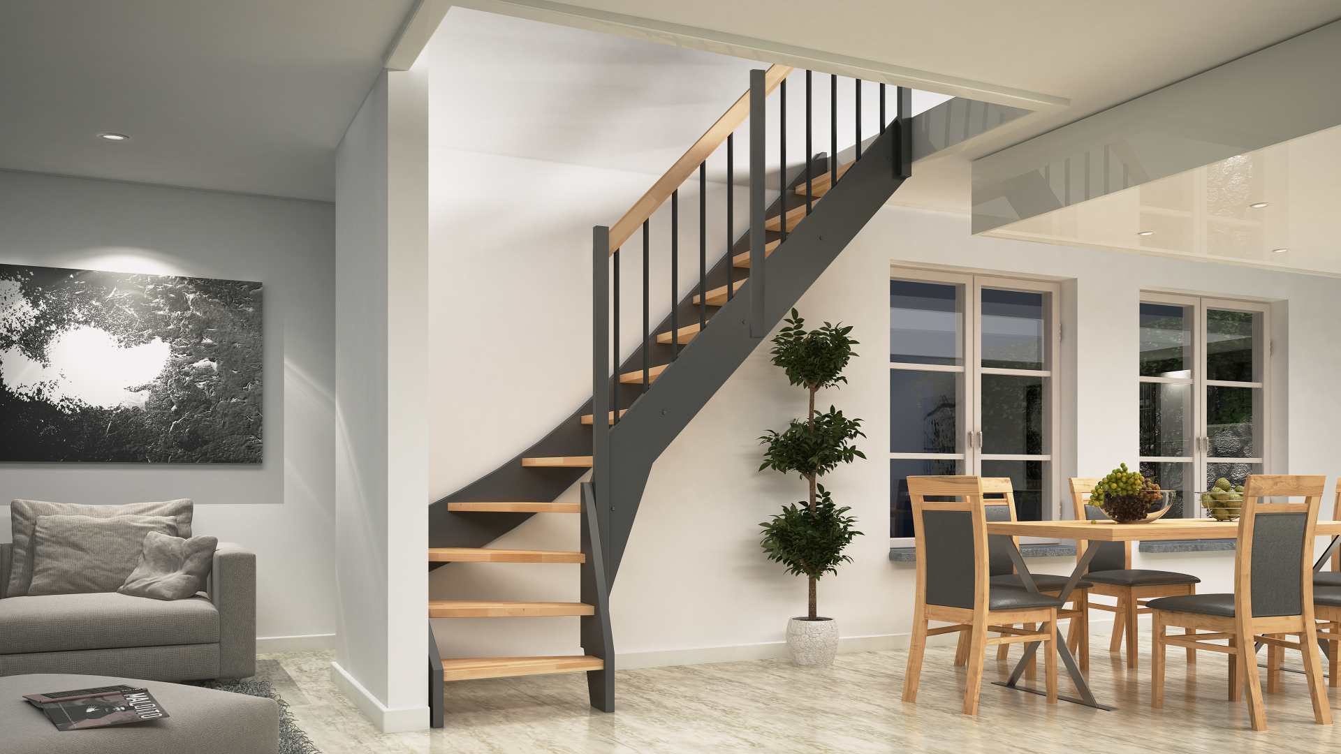 Raumspartreppe Faro Black