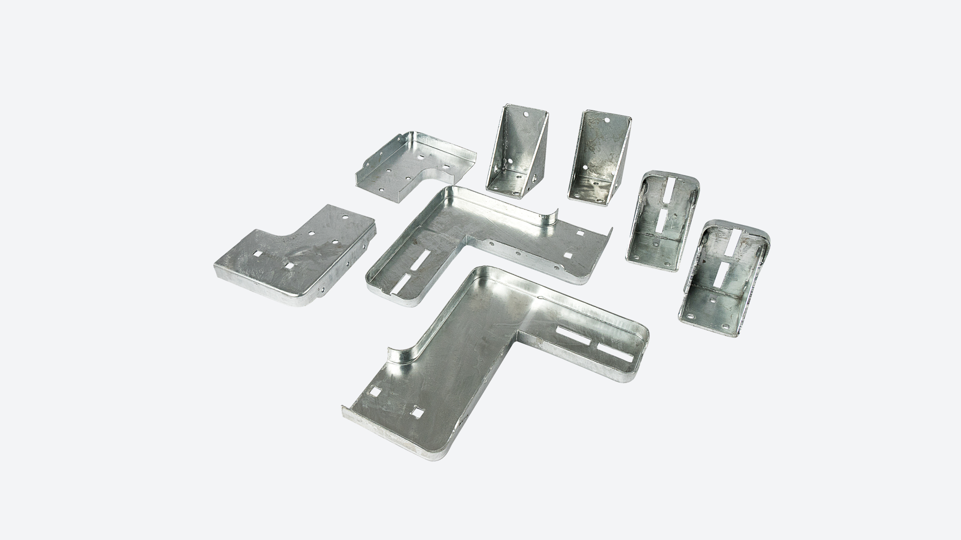 Außentreppe DOLLE Gardentop feuerverzinkt Stufenträger Starterset Set 1 für 2 Stufen, alle Teile, Freisteller Black