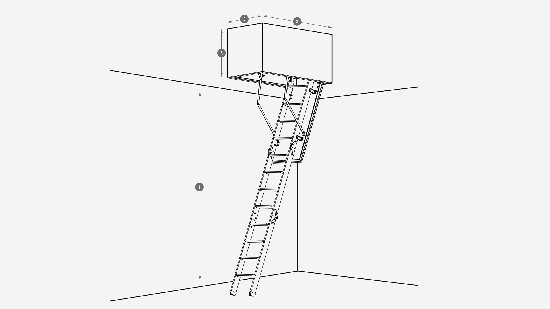 Bodentreppe F 90 Sondermaß