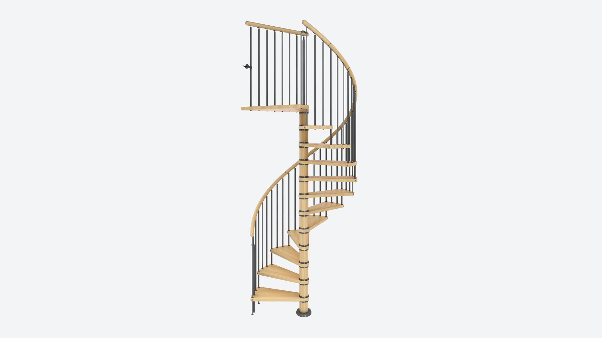 Spindeltreppe WINNIPEG Black