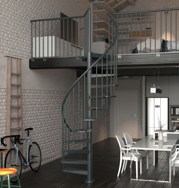 Außentreppe DOLLE Gardenspin Anthrazit 