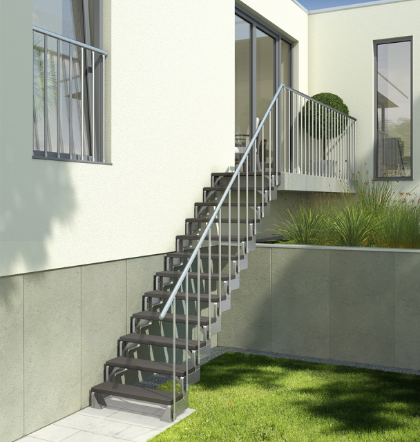 Outdoor metal staircase GARDENTOP Trimax® 