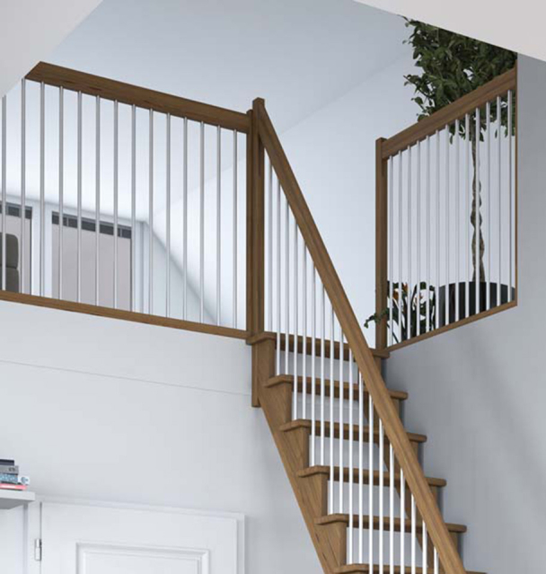 Landing banister LYON oak 