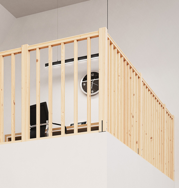 Wooden Handrail Banister MADEIRA – 1.5 m 