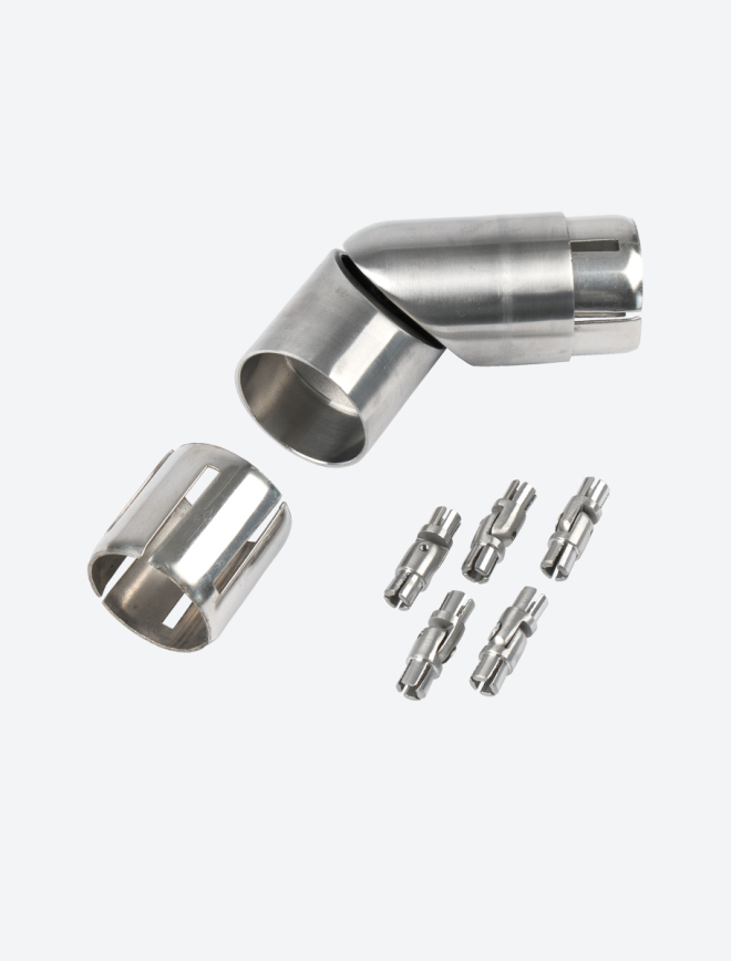 Corner kit for HARMONY Stainless Steel Black