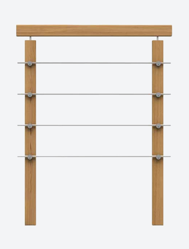 Landing banister LYON oak 