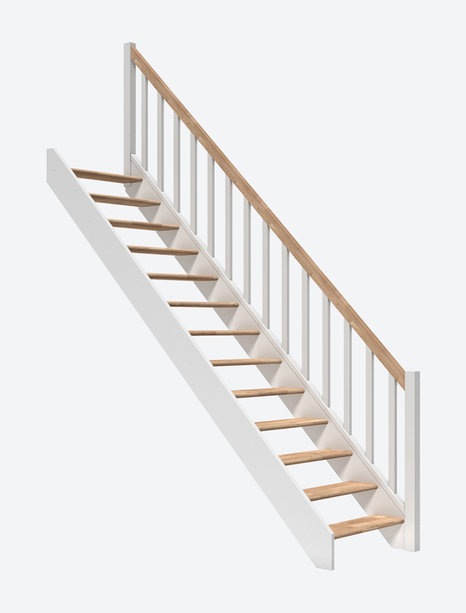 Raumspartreppe PARIS Weiß 