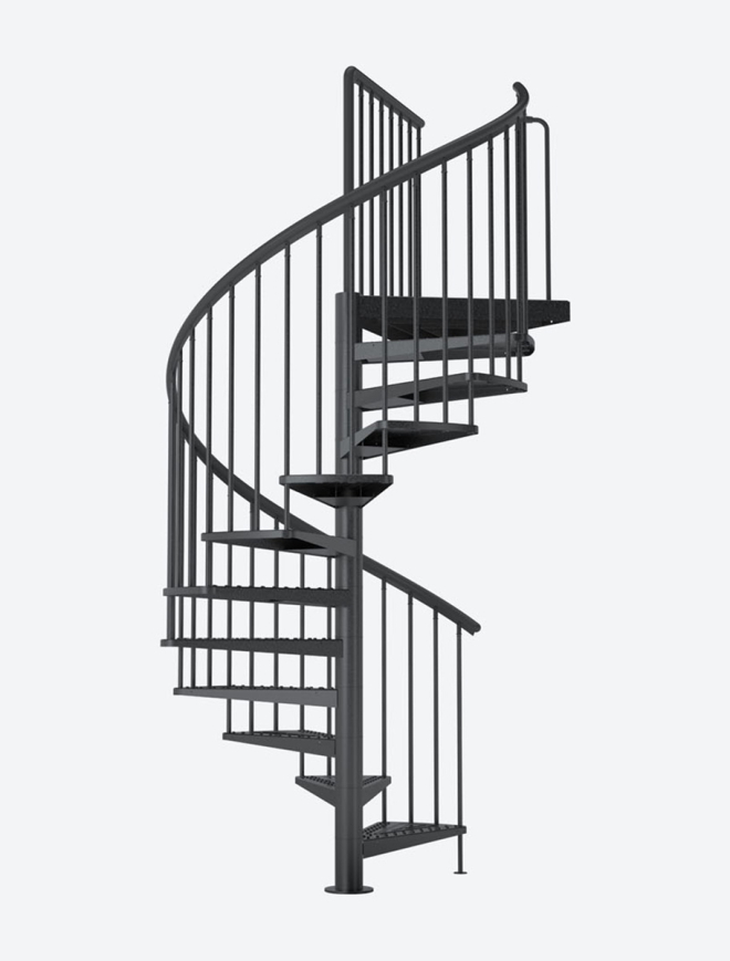 Außentreppe DOLLE Gardenspin Anthrazit 