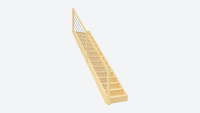 Raumspartreppe Paris in Fichte Black
